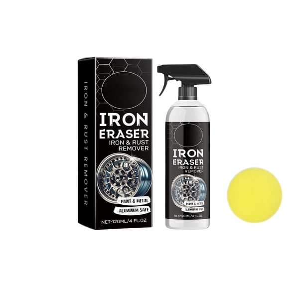 120ML Car Tire Rust Remover Spray Wheel Hub Cleaner Stain Remover For Metal Surfaces Auto Detailing