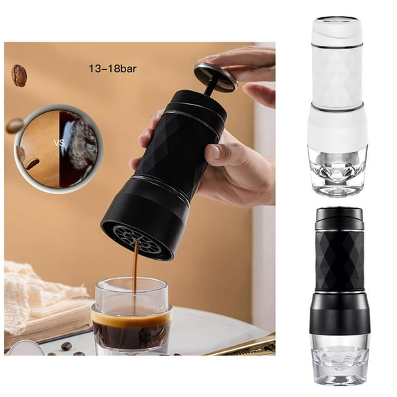 120ML Portable Espresso Making Machine Compatible & Ground Coffee Manual Coffee Maker