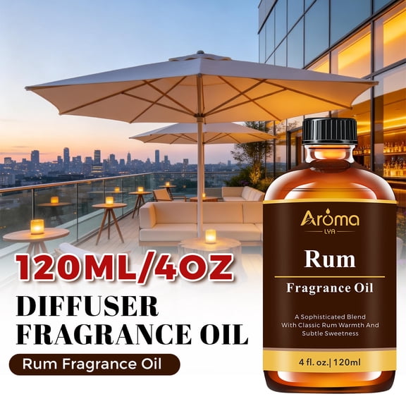 120ML Rum Diffuser Fragrance Oil Long-lasting Scent for Home & Office Use
