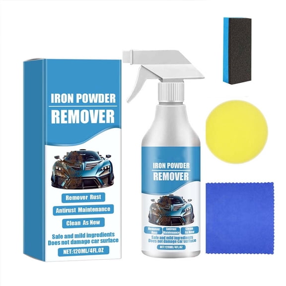120Ml Car Rust Remover, Vehicle Paint Cleaner for Wheel Iron Powder