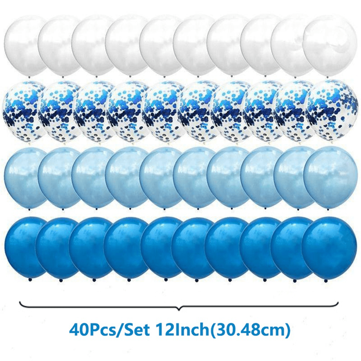 120PCS 12Inch Mix Confetti Latex Balloon for Birthday Baby Shower Wedding Balloons Party