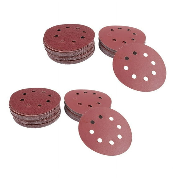 120PCS 5 Inch Sanding Discs Sandpaper Assorted 60 80 120 180 240 320 Grits for Power Random Track