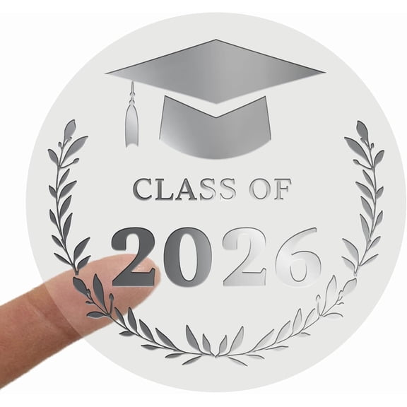 120PCS Class of 2026 Graduation Stickers for Cards Invitations Envelope Seals Party Favors Gift Wrapping Graduation Decorations Round Labels 100 PCS 1.6 Inch