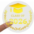 thumbnail image 1 of 120PCS Class of 2026 Graduation Stickers for Cards Invitations Envelope Seals Party Favors Gift Wrapping Graduation Decorations Round Labels 100 PCS 1.6 Inch, 1 of 7