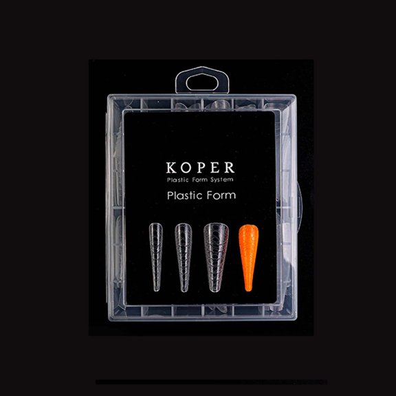 120PCS Clear Matte Dual Nail Forms Kit Full Cover Nail Mold Tips Acrylic Nail Extension Tools 4 Styles 11 Sizes Scale for Poly Gel Nail Art Salon Nails Design, Gifts Stocking Stuffers for Women
