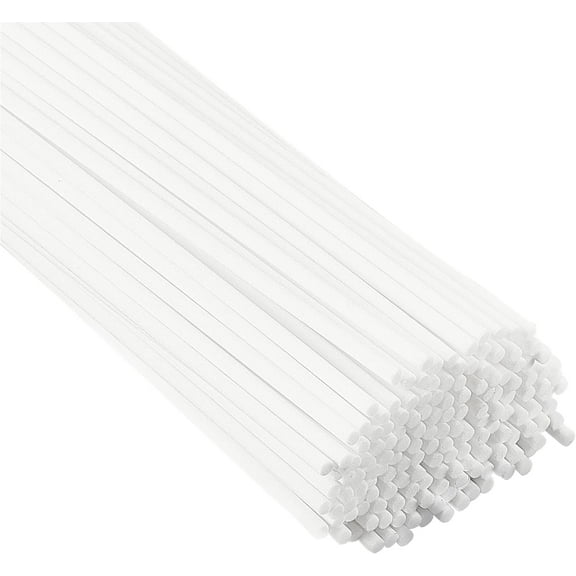 120PCS Diffuser Sticks 10" x3mm Natural Rattan Fibre Sticks Essential Oil Aroma Diffuser Sticks Fibre Diffuser Replacement for Aroma Fragrance White for DIY