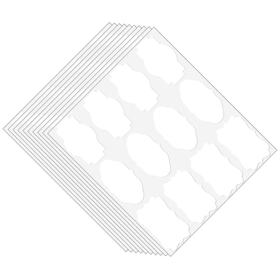120PCS Fancy Shape Paper Stickers Essential Oil Bottle Labels for Storage Box Essential Oil and Holiday Gift Wrapping