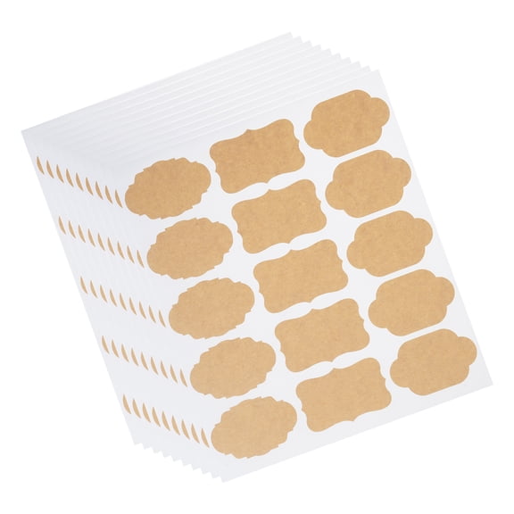 120PCS Fancy Shape Paper Stickers for Essential Oil Bottles Jars and Gift Note Projects Essential Oil Bottle Labels