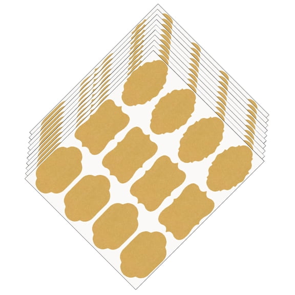 120PCS Fancy Shape Paper Stickers for Essential Oil Bottles Jars and Gift Note Projects Essential Oil Bottle Labels