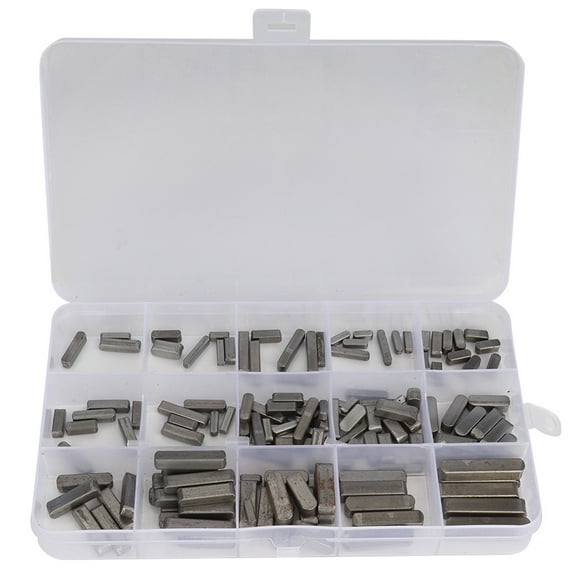 120PCS High-Quality Parallel Drive Shaft Key Round Ended Feather Key Kit