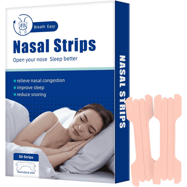 120PCS Nasal Strips for Snoring Extra Strength Nose Strips for Snoring & Sleeping, Instant Reduces Nasal Congestion for Better Sleep, Breath Better, Drug Free for Men & Women