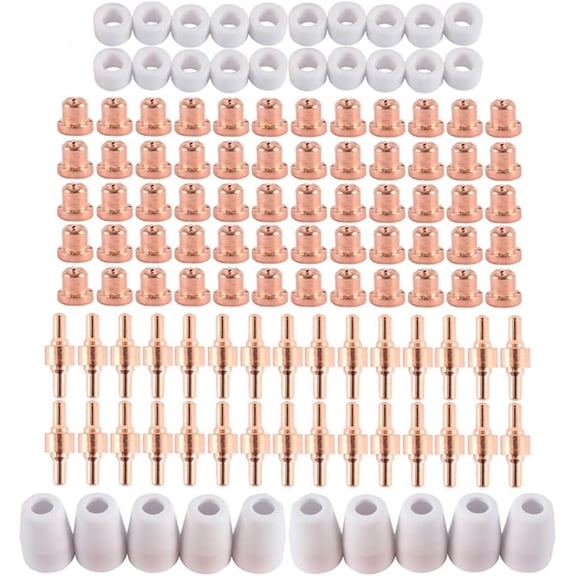 120PCS PT31 Plasma Cutting Consumables Fit CUT-45 CUT-50 CT-312 with Plasma Cutter Torch PT-31 JG-40 LG-40