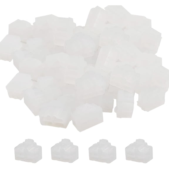120PCS RJ45 Port Covers, Silicone Ethernet Dust Protector Caps for Network Switch, Router, Computer and TV Ports (White)