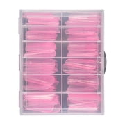 120PCS UVS Gel Acrylic Nails Art Mold Artificial Nails Tips with Scale Clear Full Covers Duals Nails Systems Form 12 Size