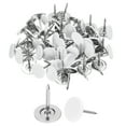 thumbnail image 1 of 120Pack Push Pins, 11mmx15mm Round Flat Head Decorative Thumb Tacks, White, 1 of 7