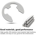 thumbnail image 1 of 120Pcs 1.5Mm-10Mm 304 Stainless Steel Circlip Ring Assortment, E Type Circlip Ring Kit With Storage Box, 1 of 8