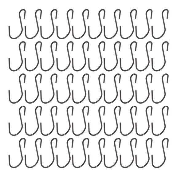 120Pcs 1-Inch Mini S-Shaped Hook, Small Metal Decorative for Crafts(Black)