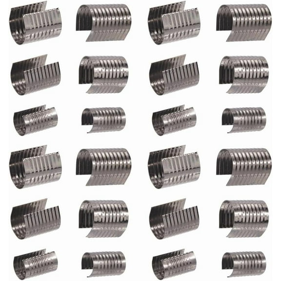 120Pcs 3 Sizes Fold Over Cord End Clamp Crimp Ends Black Metal Iron Antique Foldable Column Opening Crimps Leather Rope Tips Fastener Clips for Lanyard Tassel DIY Crafting Jewelry Making