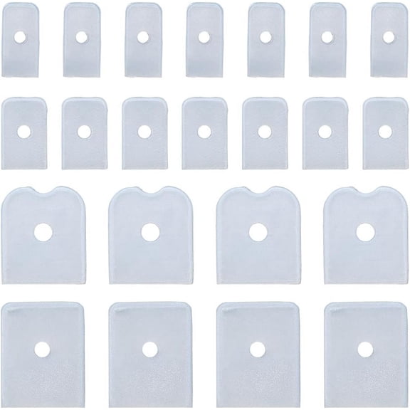 120Pcs 4 Style Boning Tips Plug Fit for Shapewear Support Strip/Chain End Cap Cover White 0.7~1.2cm 30pcs/style