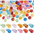 thumbnail image 1 of 120Pcs Acrylic Rhinestone Buttons 12 Colors Flat Round Sewing Fastening Button 1/2 Inch(13mm) Acrylic Buttons for Clothes Garments Dress Jewelry Shoes and DIY Crafts Colorful, 1 of 7