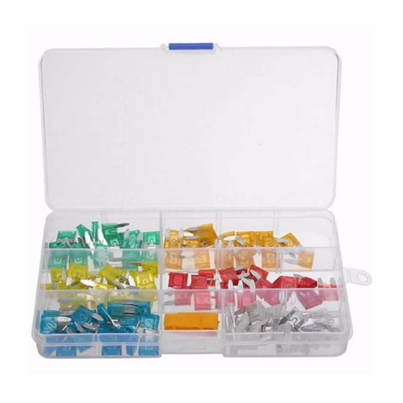 120Pcs Automotive Fuse Kit Assorted Blade Fuses With Fuse Puller For Car Truck Vehicle Electrical System Protection Plastic Case