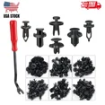 thumbnail image 1 of 120Pcs Car Bumper Clips 6.3-10Mm Auto Fasteners & Fender Push Rivets W/ Tool, 1 of 5