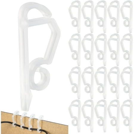 120Pcs Christmas Light Clips Outdoor Gutter Hooks - Plastic Christmas Light Hooks Mini White Gutter Clips for Holiday Christmas Hanging Outdoor Lights