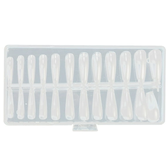 120Pcs Clear Nails Full Coverage On Nails DIY Salon Practice Transparent Nail Tips For Manicure And Design