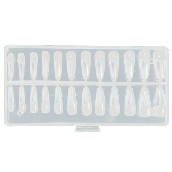 120Pcs Clear Nails Full Coverage On Nails DIY Salon Practice Transparent Nail Tips For Manicure And Design
