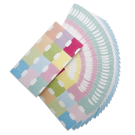 120Pcs Colorful Label Sticker 25x35mm Adhesive Label Adhesive Notes Writable Page Marker for Notebook Planner Calendar
