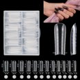 thumbnail image 1 of 120Pcs Dual Forms Nail Tips Mould False Poly Gel Building Mold Varies, 1 of 6