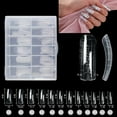 thumbnail image 1 of 120Pcs Dual Forms Nail Tips Mould False Poly Gel Building Mold Varies, 1 of 6
