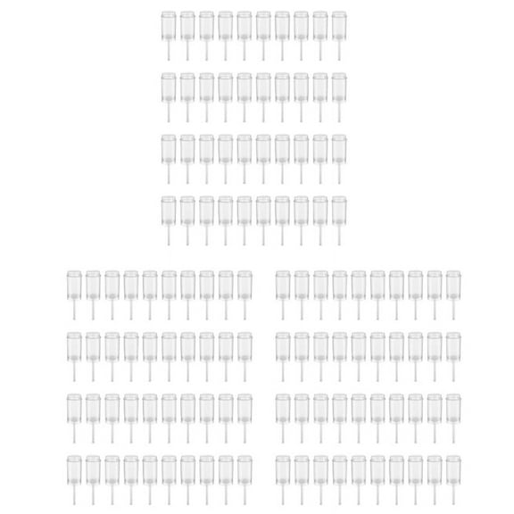 120Pcs Food Pusher Round Shaped Push-Pops Cake Cup with Lid Push Pops Containers Cakepop Plastic Container