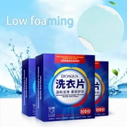 120Pcs Formula Laundry Detergent Nano Super Concentrated Washing Soap Gentle Washing Powder Sheets Laundry Cleaning Products