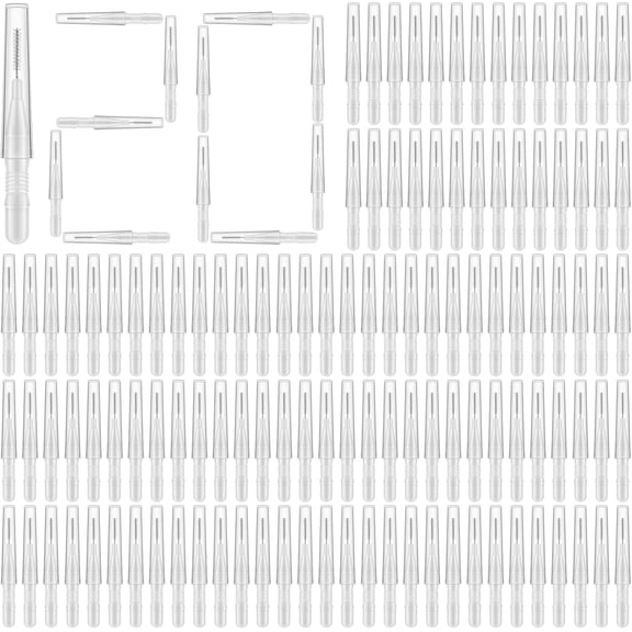 120Pcs Interdental Brushes, 360° Bendable Soft Bristles Braces Flossers Dental Brushes Between Teeth Gum Interdental Brushes for Gum Braces Oral Teeth Cleaning Tool (White)