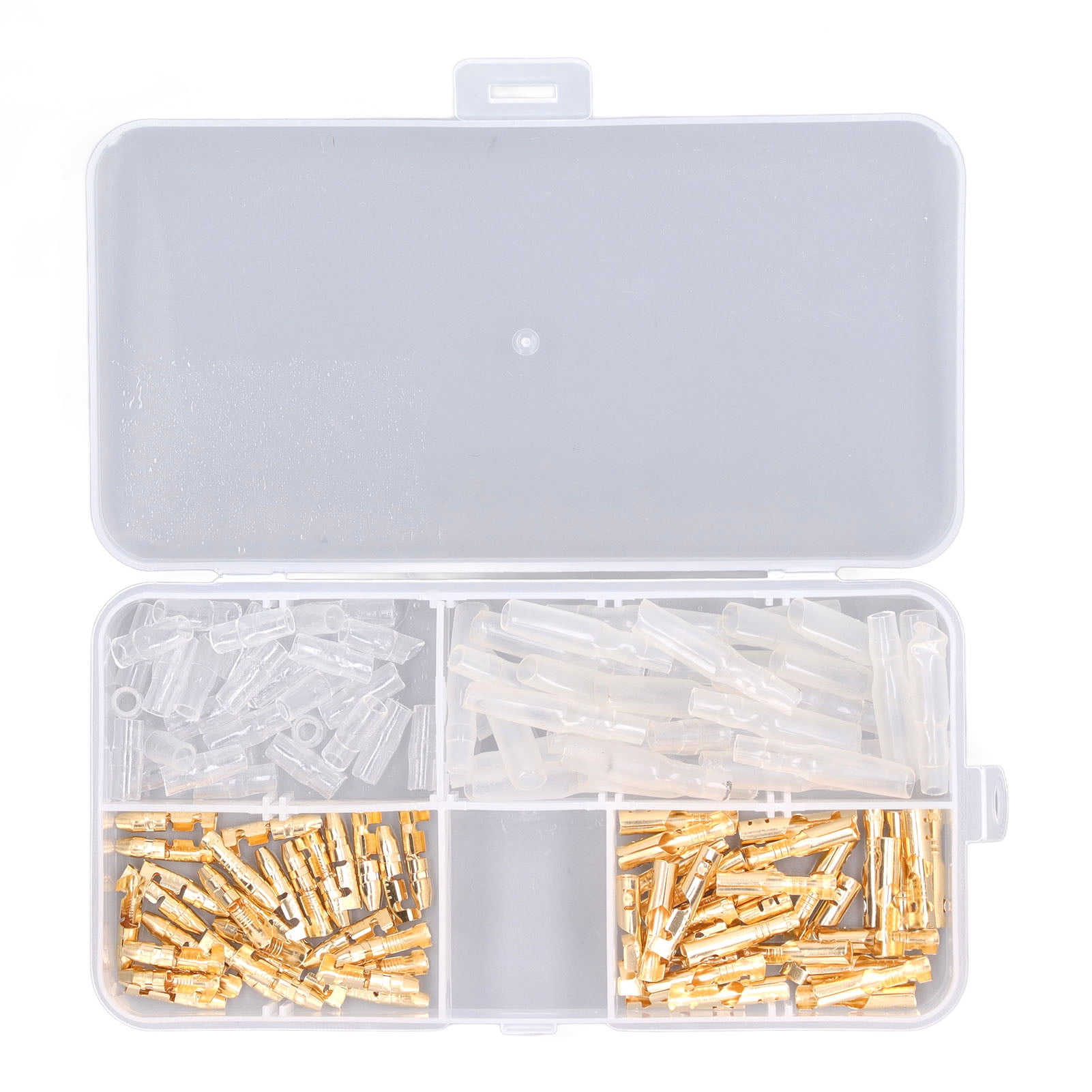 120Pcs Motorcycle Connector Kit Electrical Crimp Terminal Wiring Bare