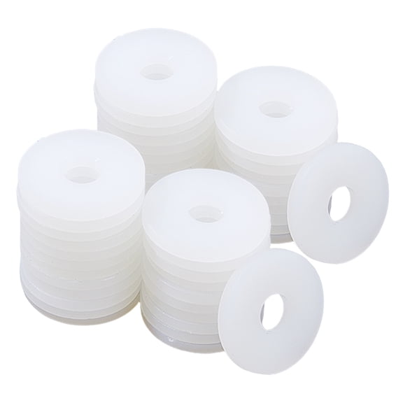 120Pcs Nylon Washers Insulation Shim White 20x2mm Hole: 6mm