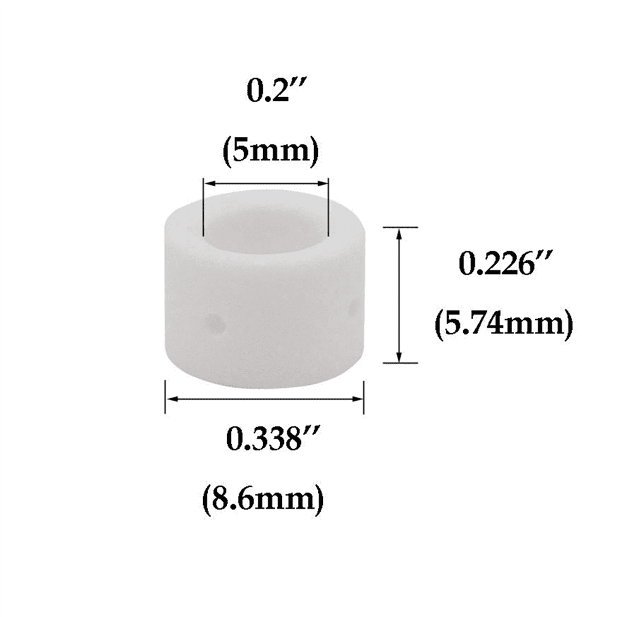 120-Pack Plasma Cutter Consumables – 40A Ceramic Shielded Cup (18204) & Gas Ring (18785) For PT-31, PT-40, And WSD-LG40 Torches – Compatible With CUT-40, CUT-50, And More