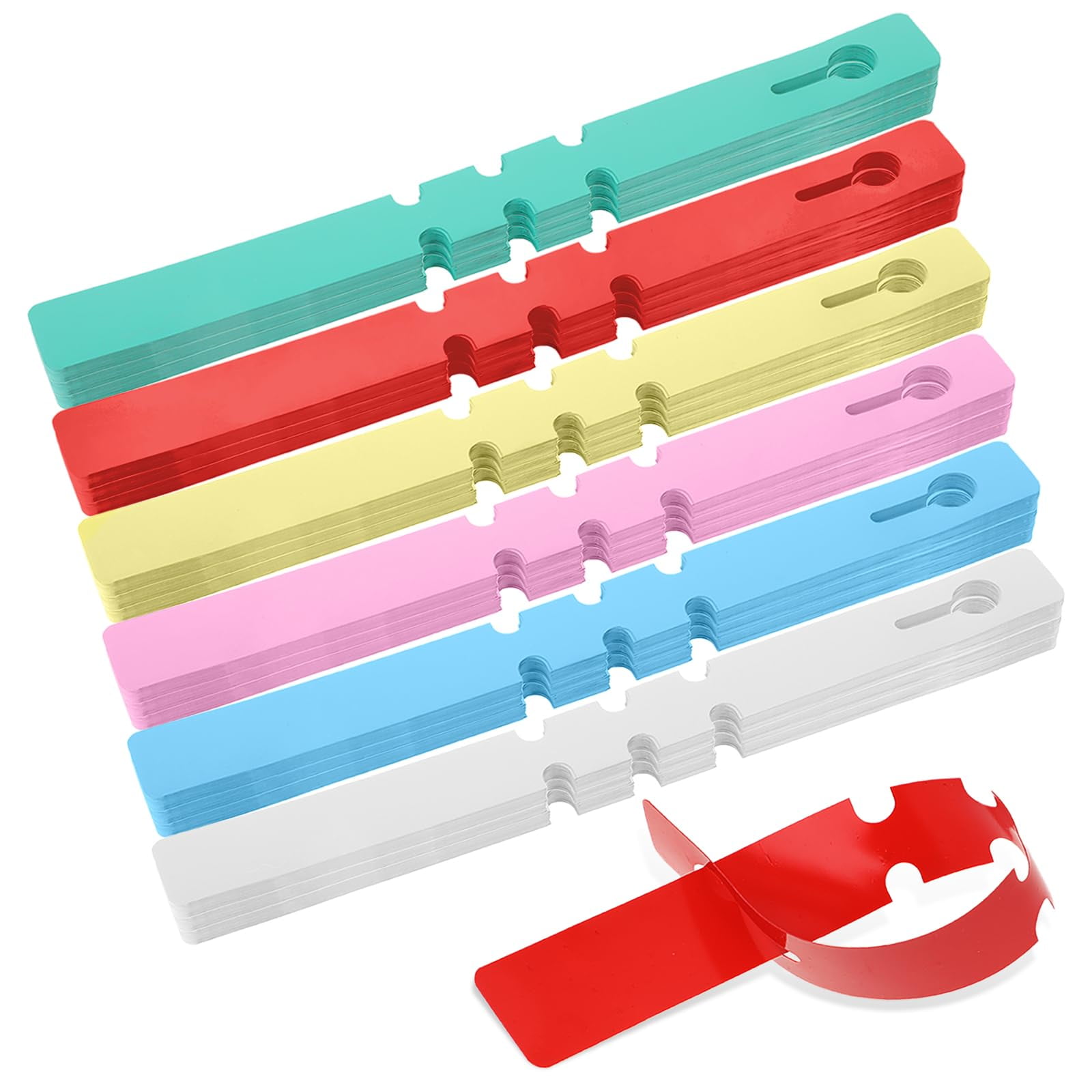 120Pcs Plastic Plant Labels, 6 Colors Wrap Around Tree Tags Plant