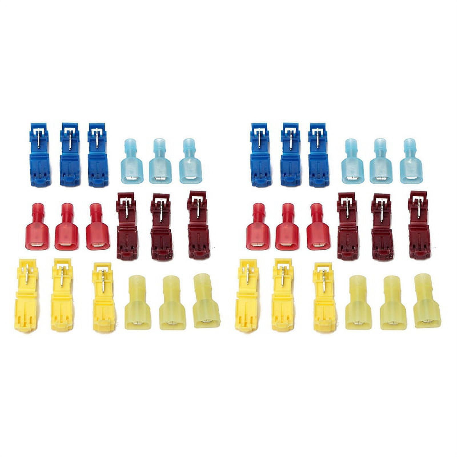 120Pcs Quick Splice Electrical Wire Terminals PP Insulated Female Spade