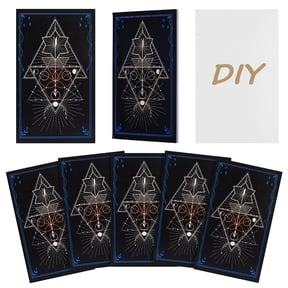 120Pcs Rectangle Paper Tarot Cards Star 120x70x0.3mm