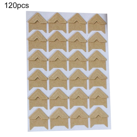 120Pcs Self-Adhesive Photo Frame Corner Sticker Craft Scrapbook Album Decor