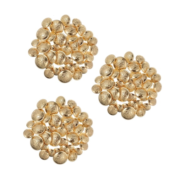 120Pcs Sewing Buttons Vintage Brass Buttons Present Clothing Accessories