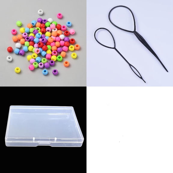 120Pcs Silicone Hair Beads Colorful Soft Mini Silicone Beads