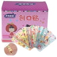 thumbnail image 1 of 120Pcs Waterproof Cartoon Adhesive Bandages Breathable Wound Plasters Kids L WA, 1 of 10