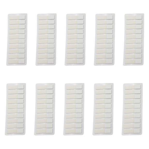 120Pcs White Clear PET Label Repositionable Writable Page Marker Bookmarks Clear PET Adhesive Notes for Binder Planner