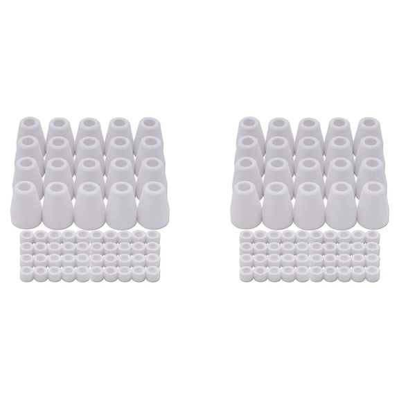 120Pcs for PT-31 -40 WSD-LG40 Plasma Cutter Consumables Alumina Ceramics Cup 18204 & Ring 18785
