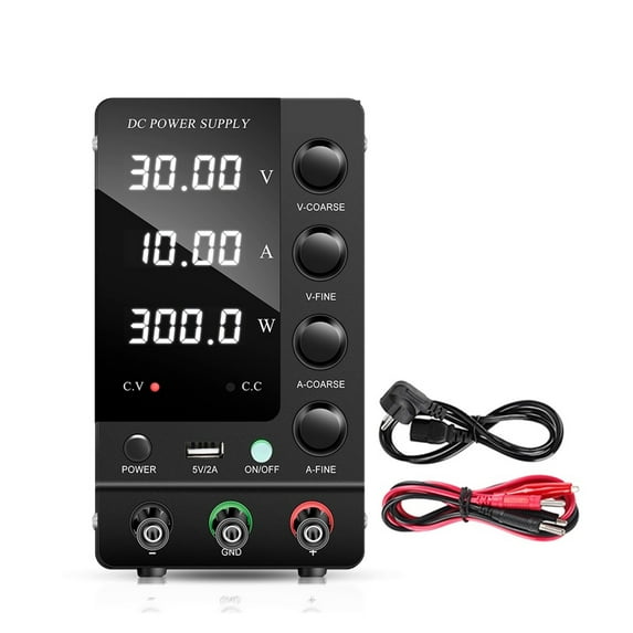 120V 3A USB DC Switching Power Supply Lab Adjustable Voltage Regulator 30V 10A Stabilizer Switch Bench Power Source ,Voltage Consistency