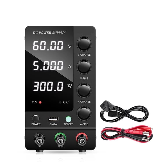 120V 3A USB DC Switching Power Supply Lab Adjustable Voltage Regulator 30V 10A Stabilizer Switch Bench Power Source ,Voltage Consistency