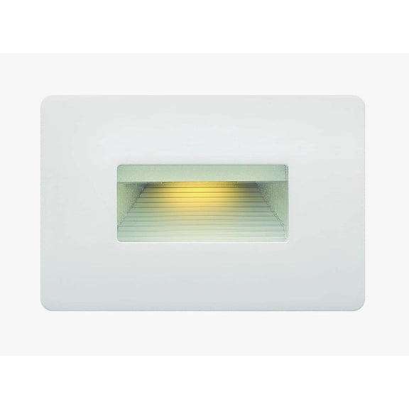 120V 4W Led Horizontal Step Light 4.5 inches Wide By 3 inches High-Satin White Finish-2700 Color Temperature Bailey Street Home 81-Bel-2738656